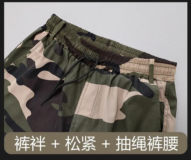 Men's Camouflage Multi-Pocket Trouser Set — feature 14