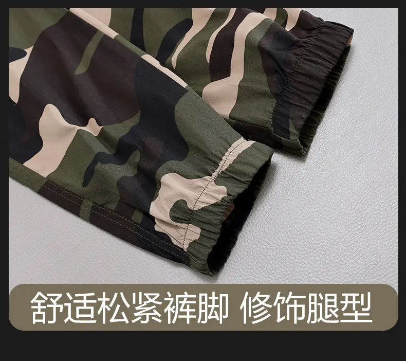 Men's Camouflage Multi-Pocket Trouser Set — feature 18