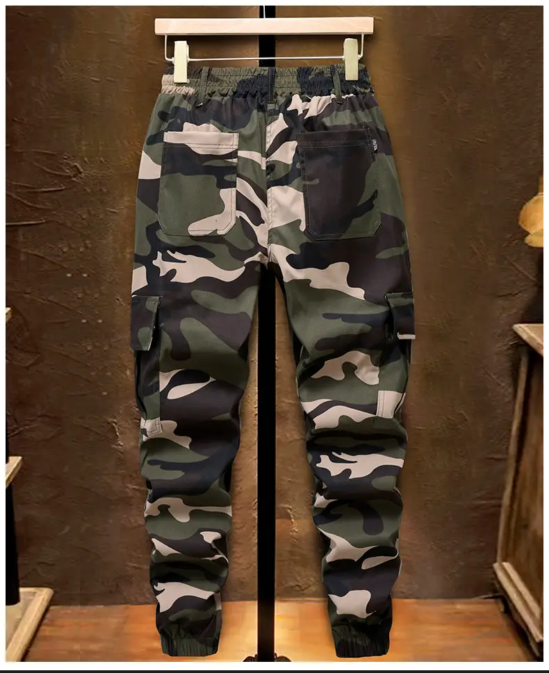 Men's Camouflage Multi-Pocket Trouser Set — feature 23