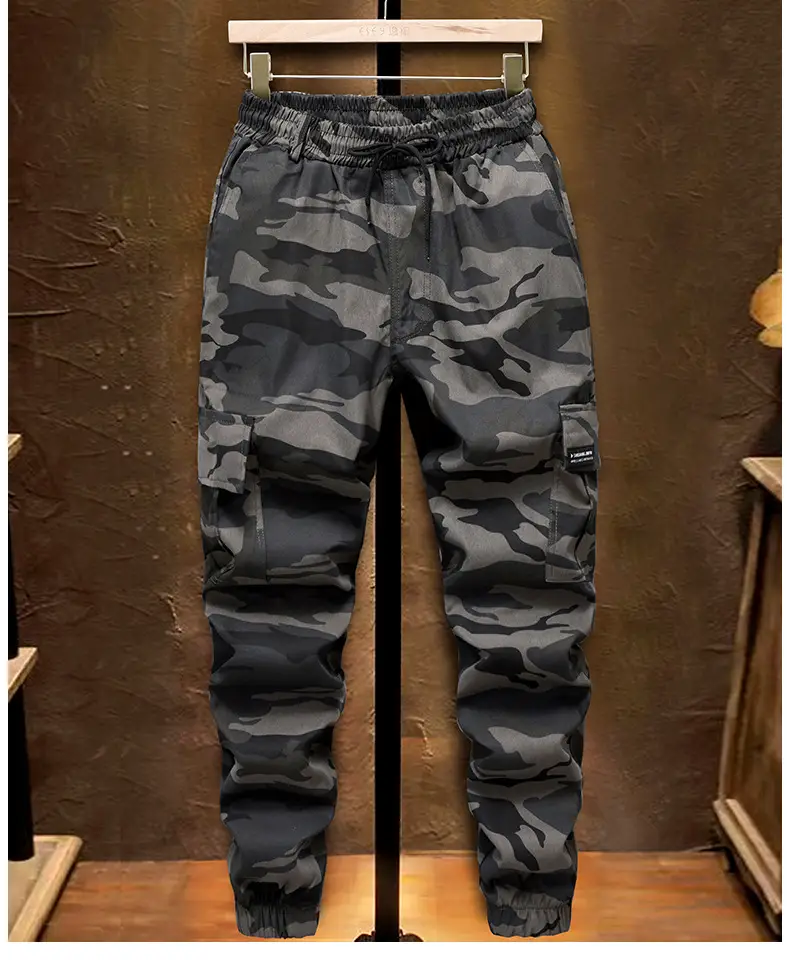 Men's Camouflage Multi-Pocket Trouser Set — feature 25