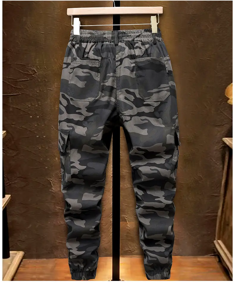 Men's Camouflage Multi-Pocket Trouser Set — feature 26