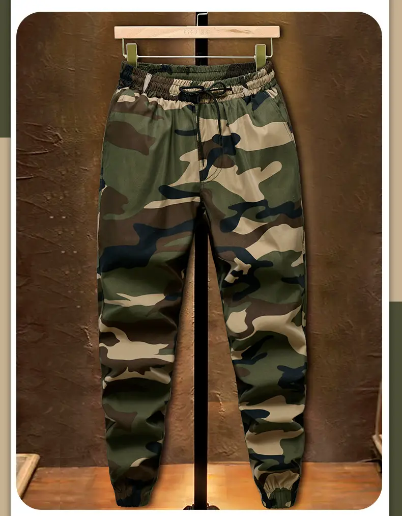 Men's Camouflage Multi-Pocket Trouser Set — feature 31