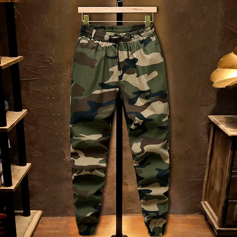 Green Flower 4-Pocket Polyester Stretch Leggings