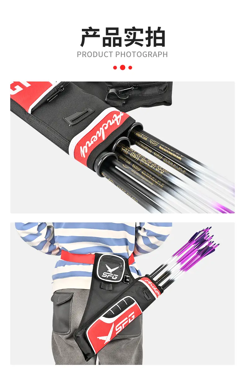 Spot wholesale competitive three-tube arrow pot bow and arrow shooting archery sports quiver quiver compound recurve bow arrow bag — feature 10