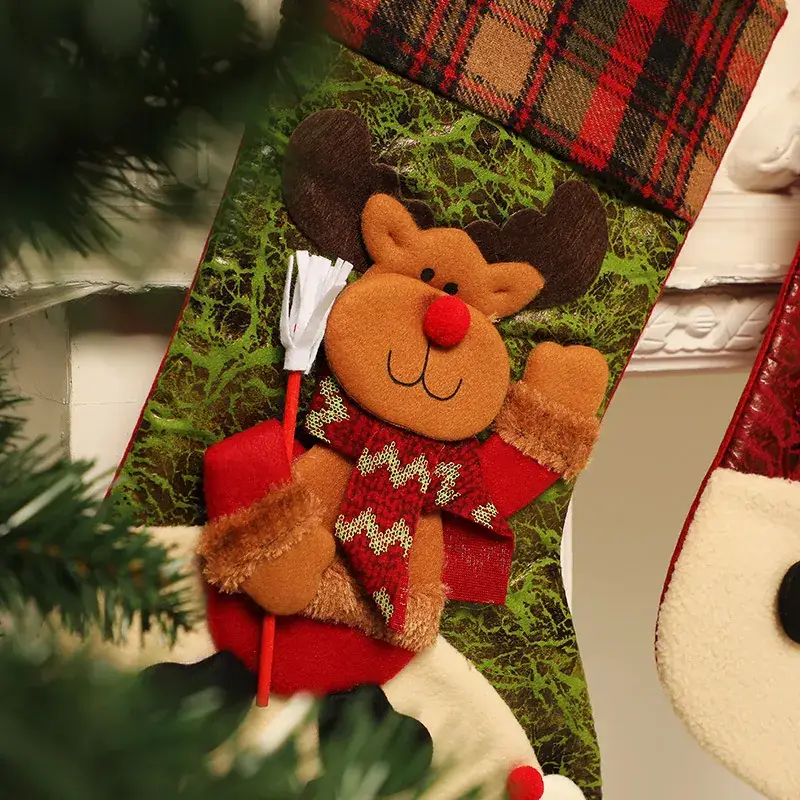 Christmas Plaid Socks Set for Kids & Adults