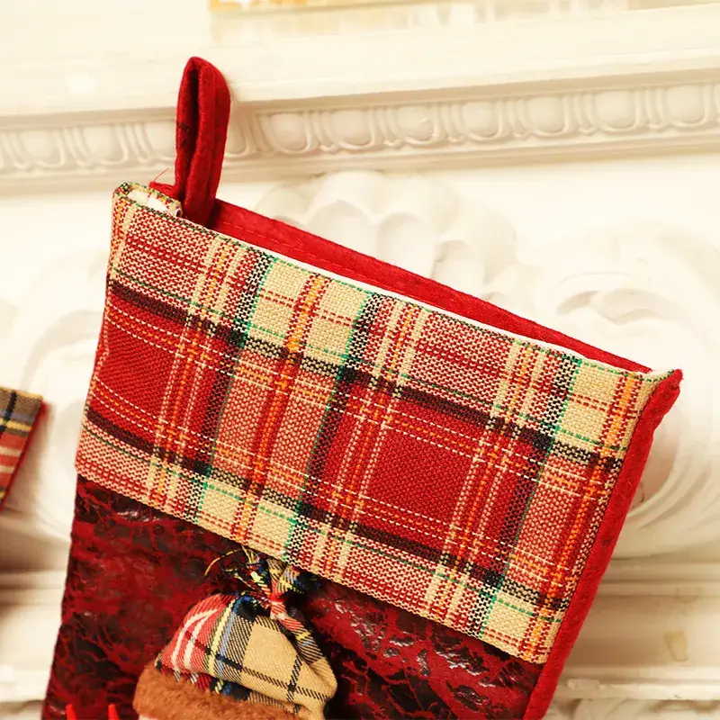 Christmas Plaid Socks Set for Kids & Adults