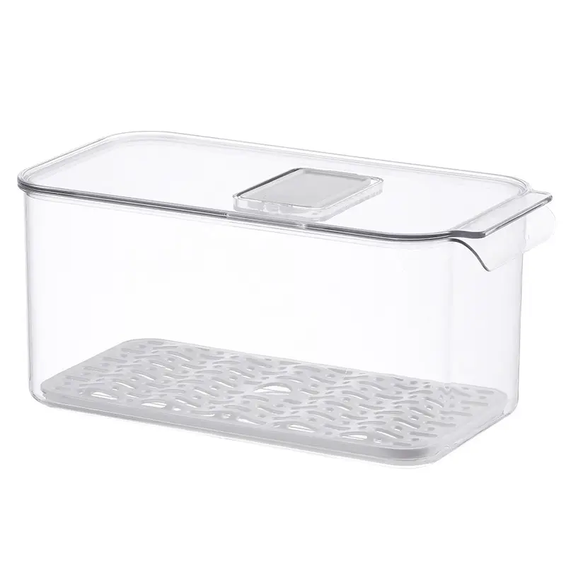 Transparent Refrigerator Storage Box with Lid for Vegetables Fruits - Image 8