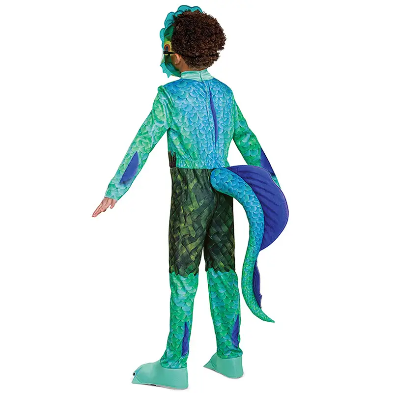 Children's Green Sea Monster Costume Summer Suit - Image 3