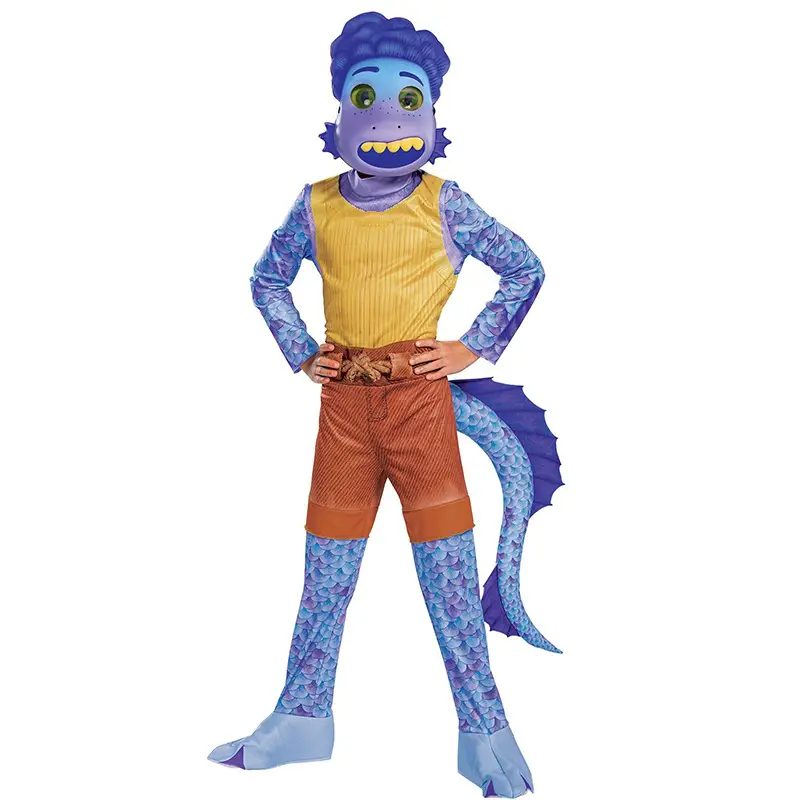 Children's Green Sea Monster Costume Summer Suit - Image 4