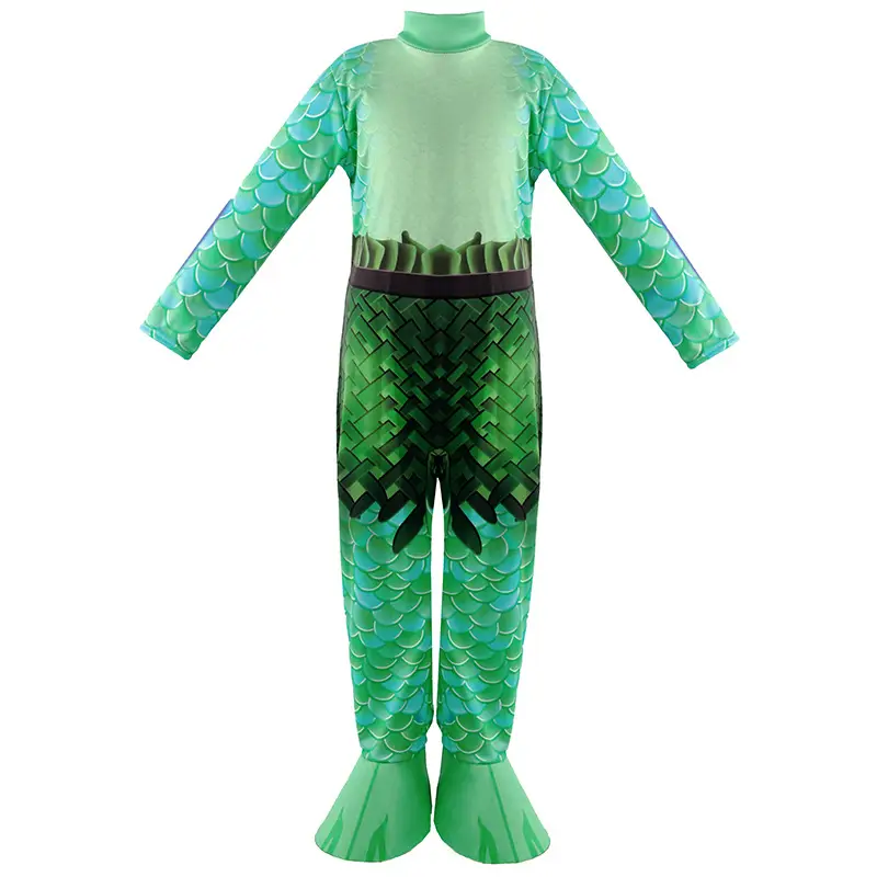 Children's Green Sea Monster Costume Summer Suit — feature 4