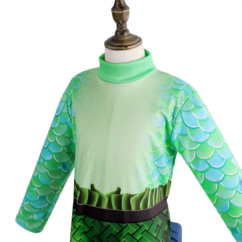 Children's Green Sea Monster Costume Summer Suit — feature 5