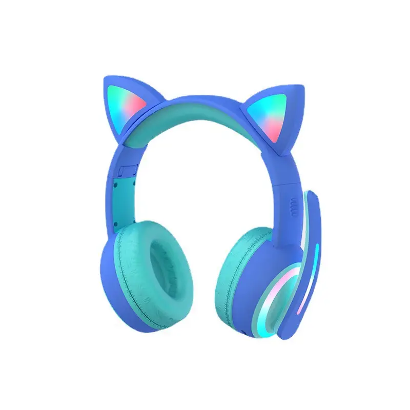 Pink Cat Ears Bluetooth Headphones for Kids - Image 10