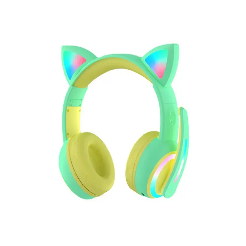 Pink Cat Ears Bluetooth Headphones for Kids - Image 11