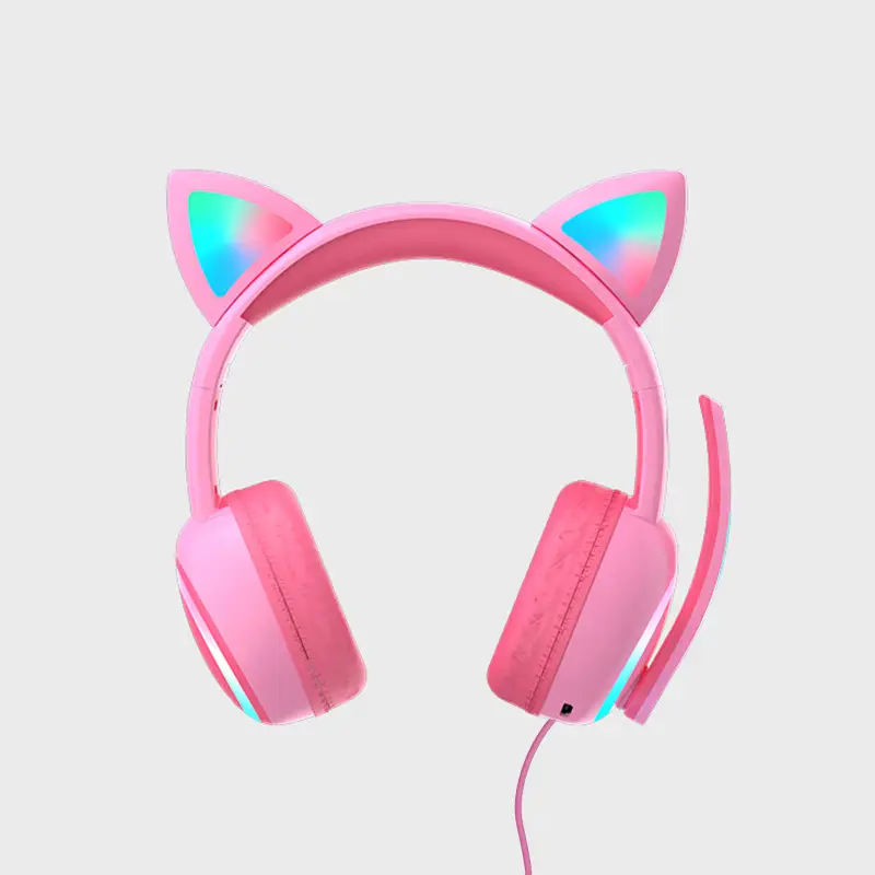 Pink Cat Ears Bluetooth Headphones for Kids - Image 5