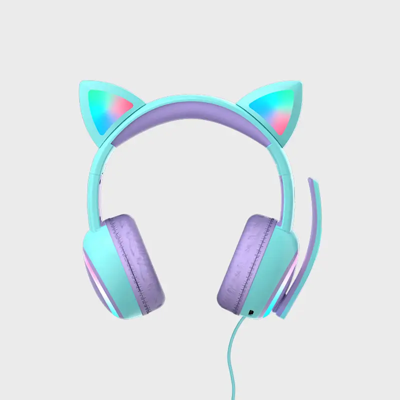 Pink Cat Ears Bluetooth Headphones for Kids - Image 7