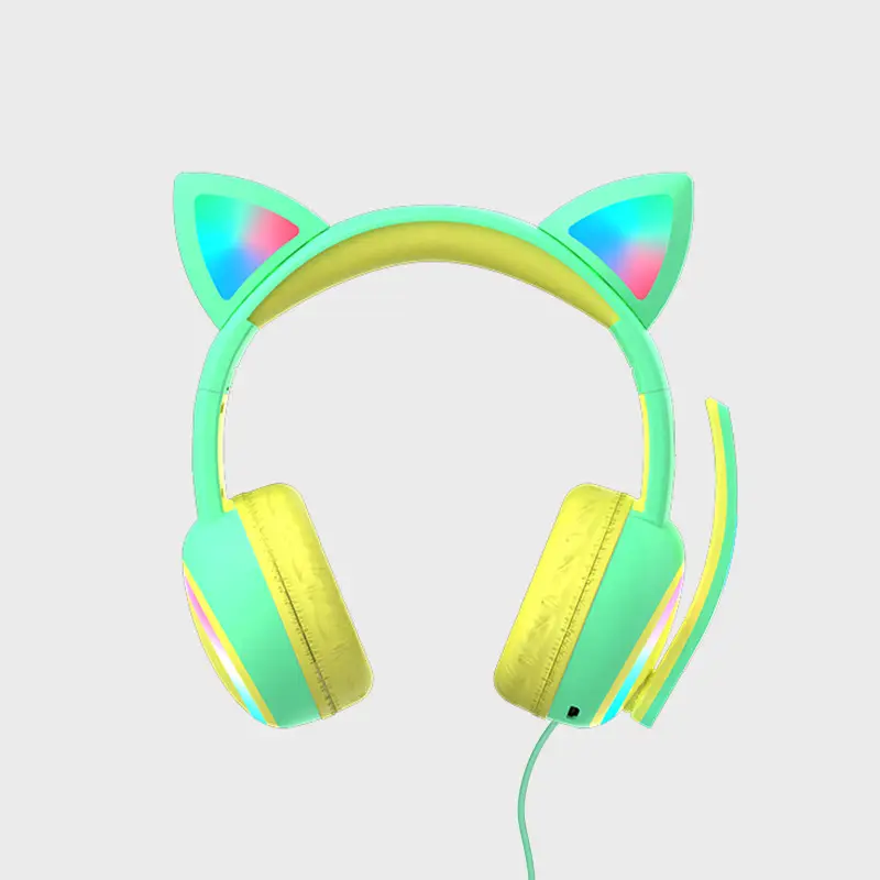 Pink Cat Ears Bluetooth Headphones for Kids - Image 8