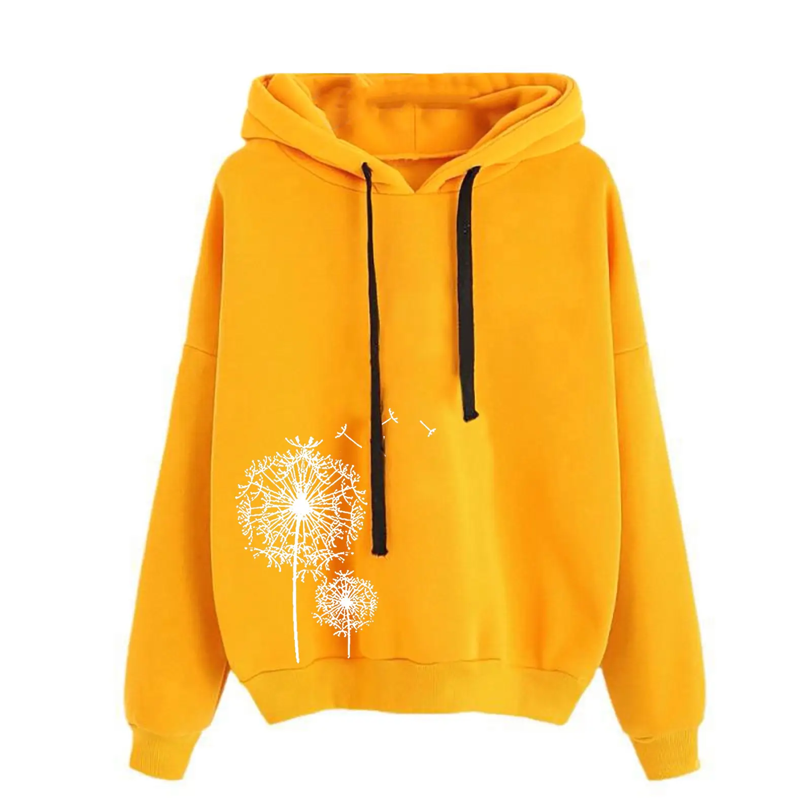 Women's Pink Heart Print Hoodie Sweatshirt - Image 30