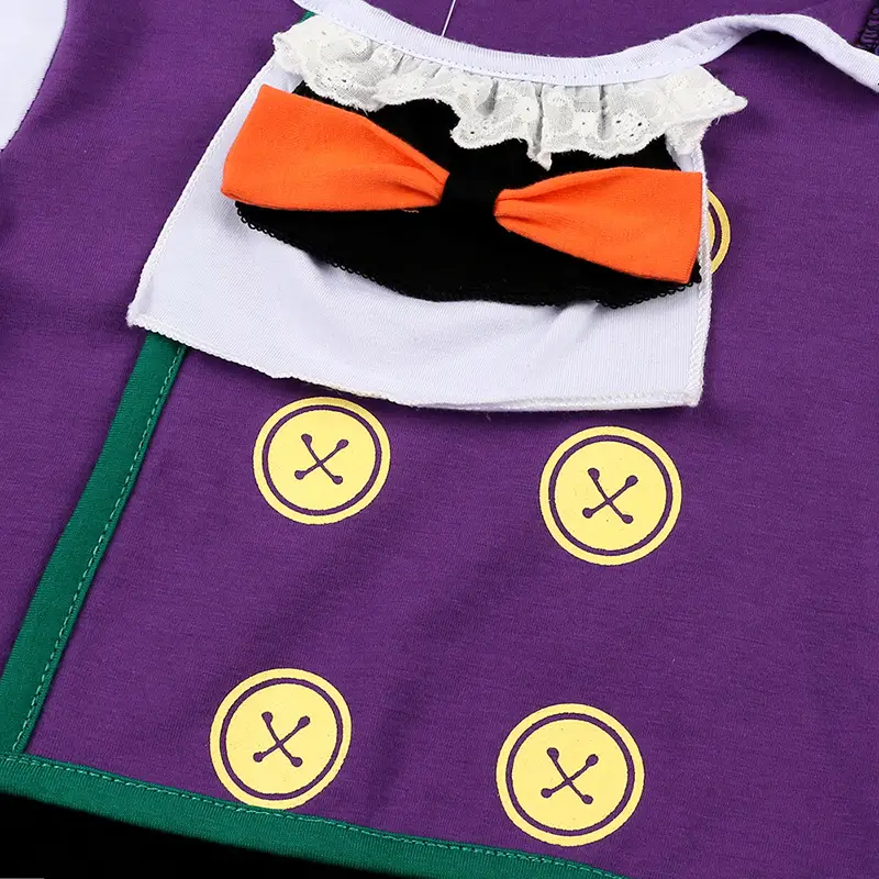 Baby Vampire Halloween Costume Jumpsuit Purple Black - Image 3