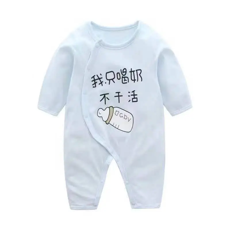 Baby Long Sleeve Grey Cotton Jumpsuit 3-6M - Image 4
