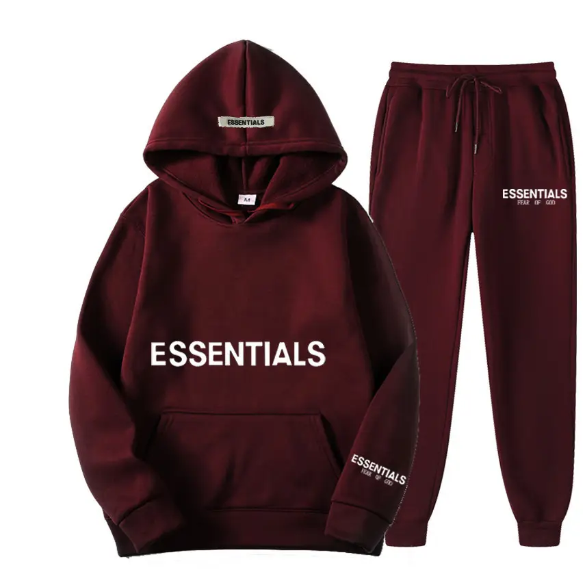 Blue Fearofgod Sweatpants Set with Logo Print — feature 11