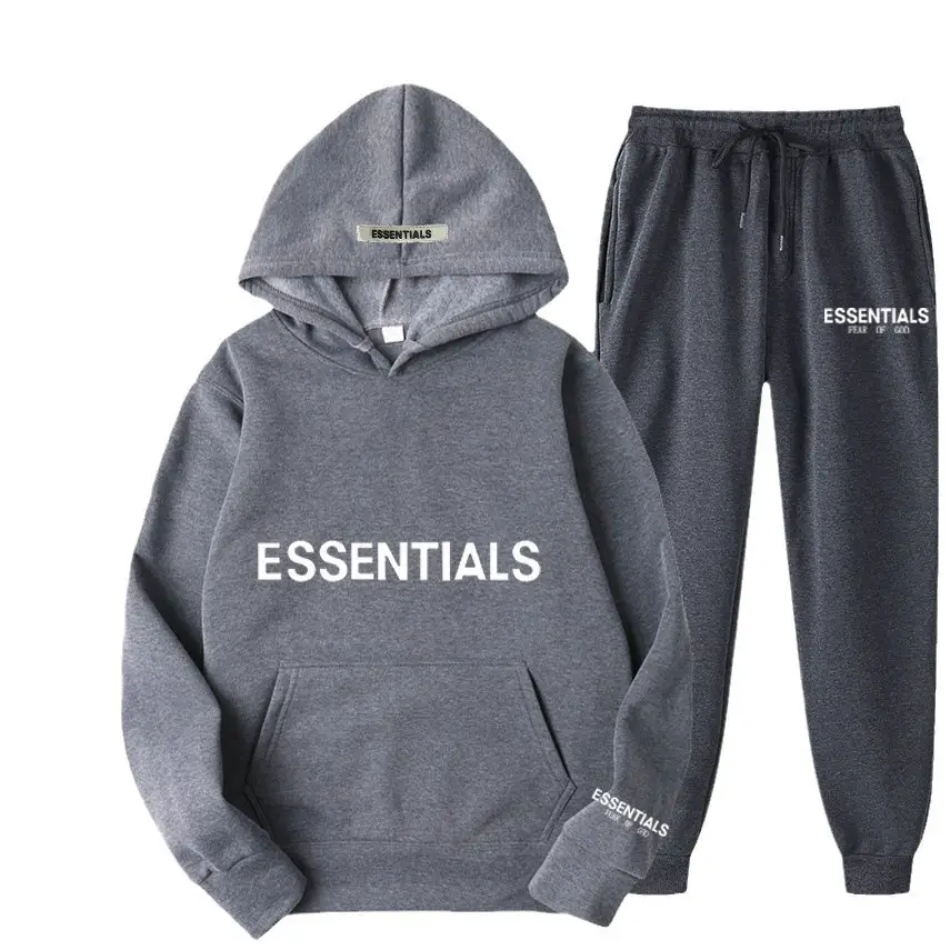 Blue Fearofgod Sweatpants Set with Logo Print