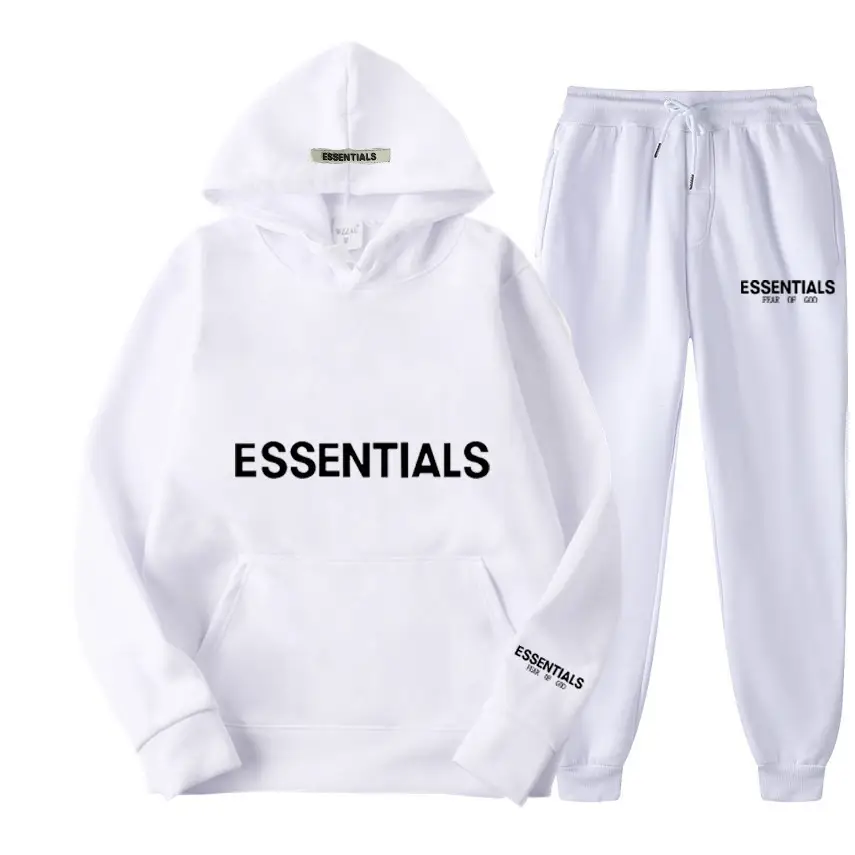 Blue Fearofgod Sweatpants Set with Logo Print — feature 31