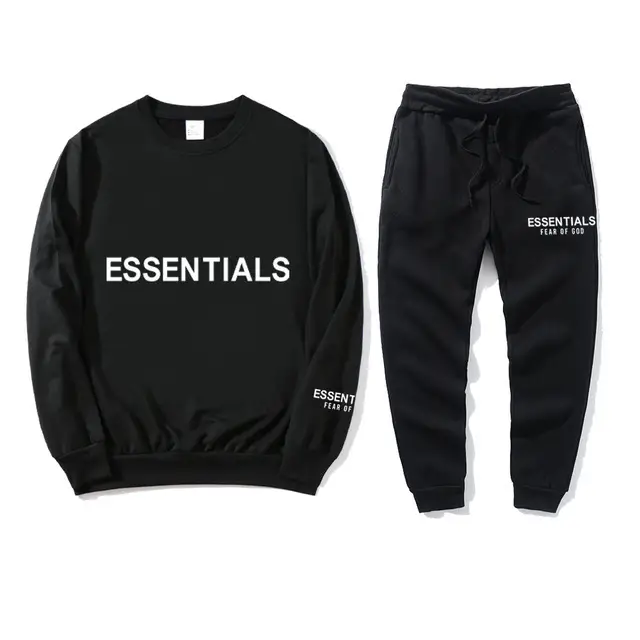 Blue Fearofgod Sweatpants Set with Logo Print