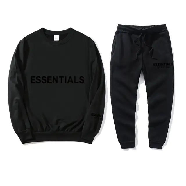 Blue Fearofgod Sweatpants Set with Logo Print