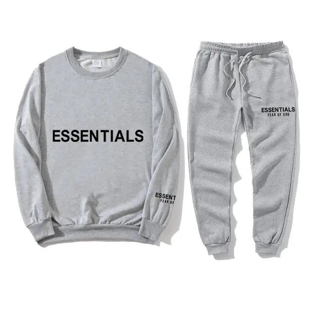 Blue Fearofgod Sweatpants Set with Logo Print