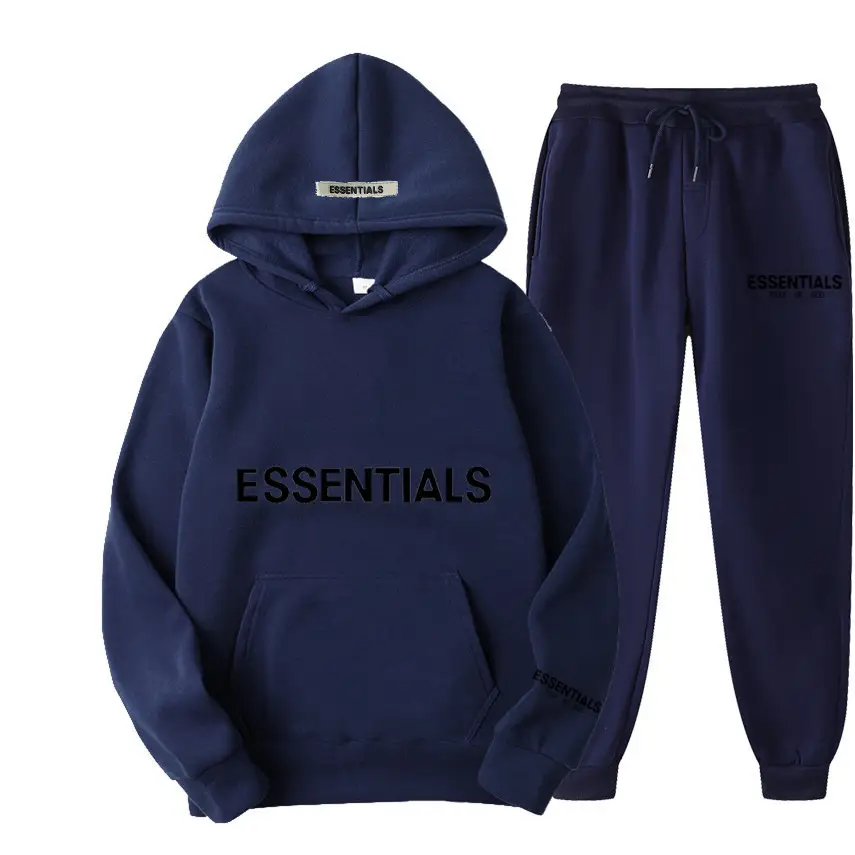 Blue Fearofgod Sweatpants Set with Logo Print