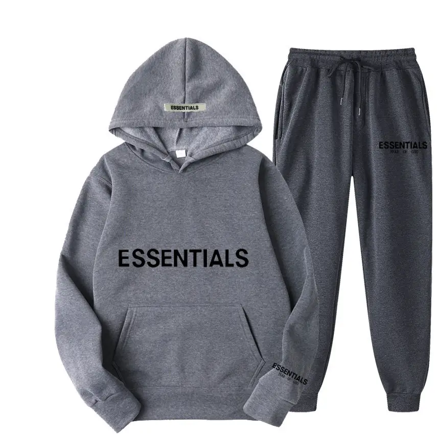 Blue Fearofgod Sweatpants Set with Logo Print — feature 6