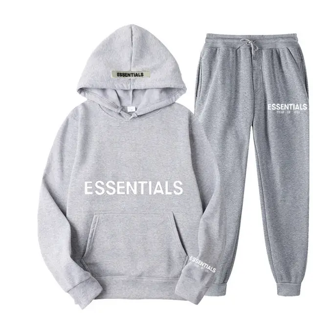 Blue Fearofgod Sweatpants Set with Logo Print