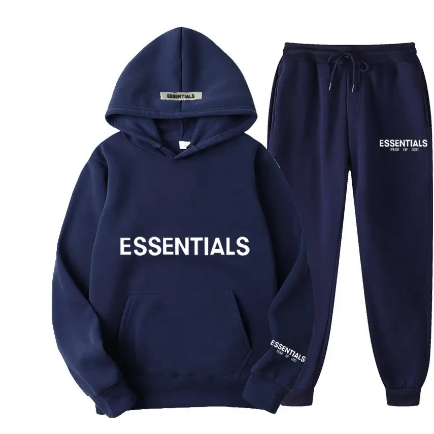 Blue Fearofgod Sweatpants Set with Logo Print — feature 22