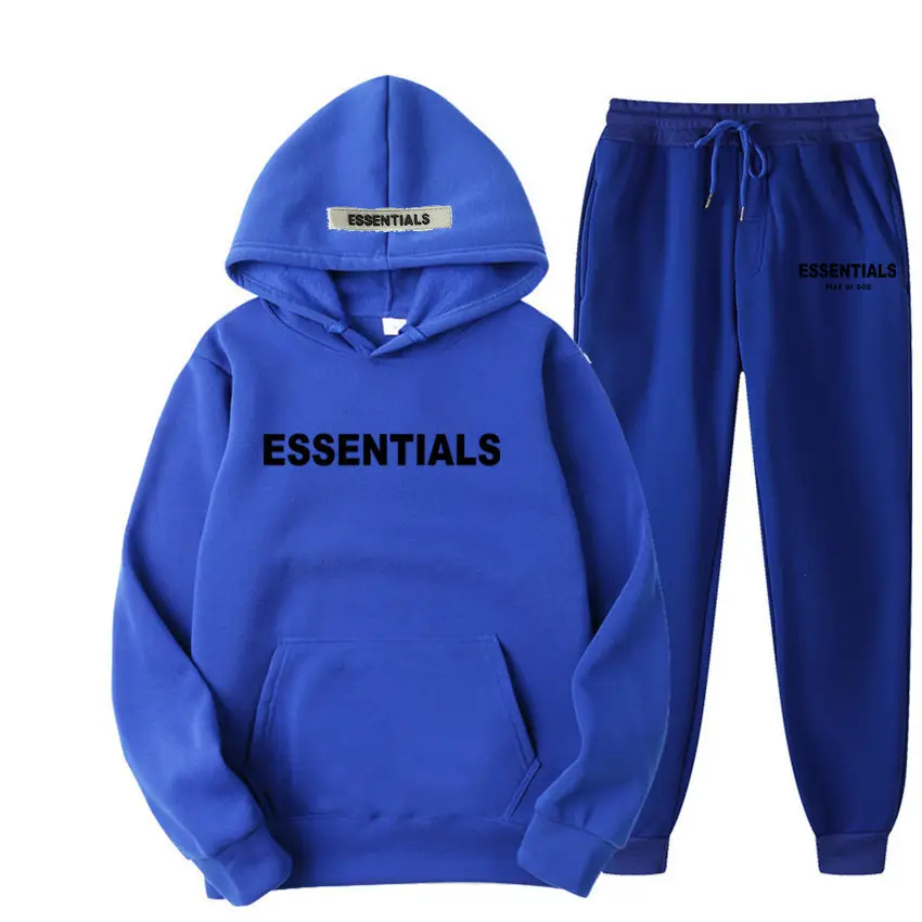 Blue Fearofgod Sweatpants Set with Logo Print — feature 29
