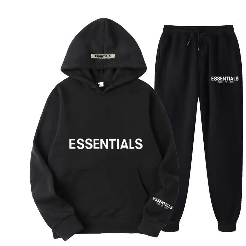 Blue Fearofgod Sweatpants Set with Logo Print — feature 25