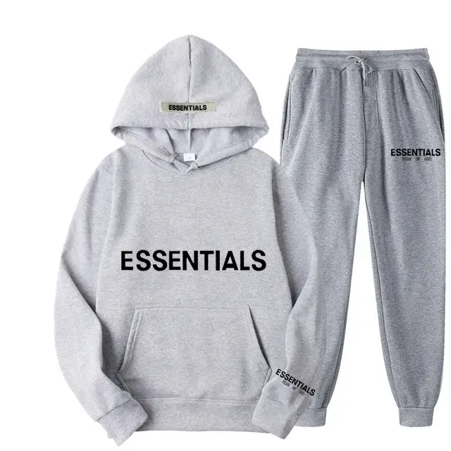 Blue Fearofgod Sweatpants Set with Logo Print