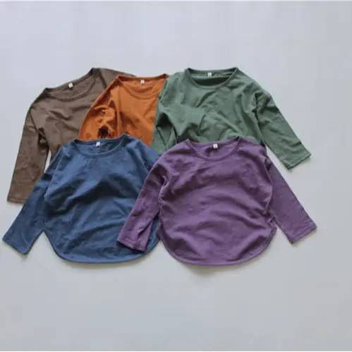 2026 Spring Boys T-Shirt Green Long Sleeve Korean Style - Image 6
