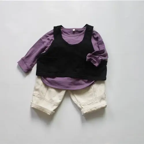 2026 Spring Boys T-Shirt Green Long Sleeve Korean Style - Image 7