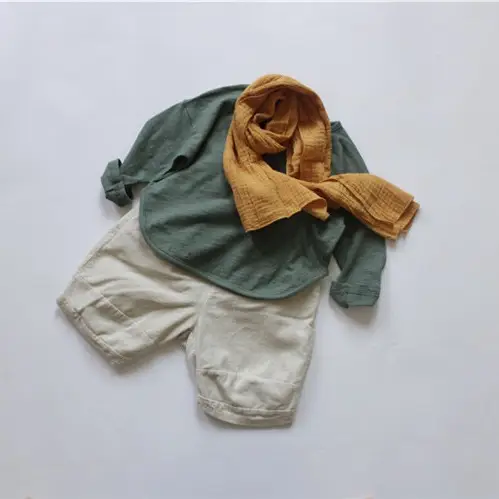 2026 Spring Boys T-Shirt Green Long Sleeve Korean Style - Image 9