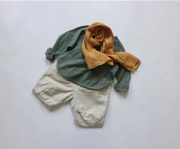 2026 Spring Boys T-Shirt Green Long Sleeve Korean Style — feature 12