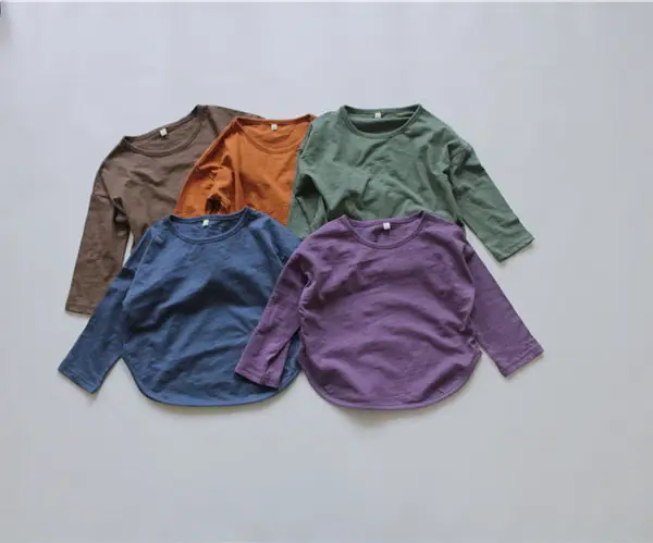 2026 Spring Boys T-Shirt Green Long Sleeve Korean Style — feature 4