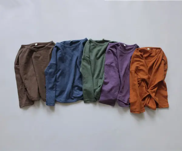 2026 Spring Boys T-Shirt Green Long Sleeve Korean Style — feature 5