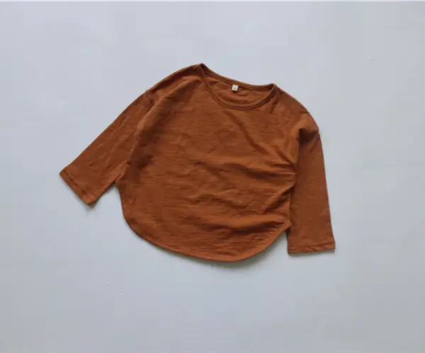 2026 Spring Boys T-Shirt Green Long Sleeve Korean Style - Image 2