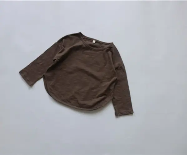 2026 Spring Boys T-Shirt Green Long Sleeve Korean Style - Image 3