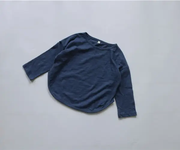 2026 Spring Boys T-Shirt Green Long Sleeve Korean Style - Image 5