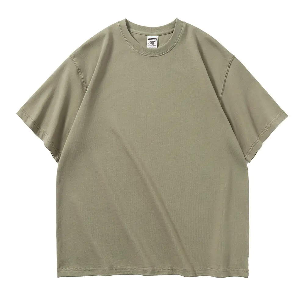 Men's Blue Cotton Crewneck T-Shirt AG280g - Image 16