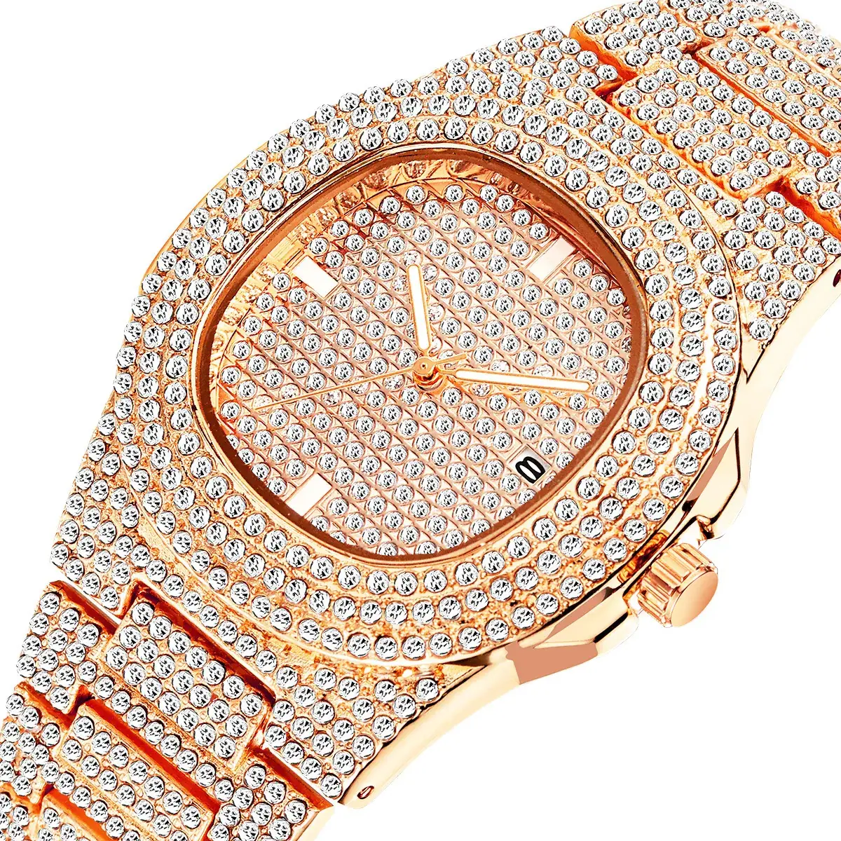 Gypsophila Diamond Watch for Men Rose Gold
