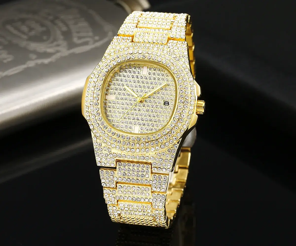 Gypsophila Diamond Watch for Men Rose Gold
