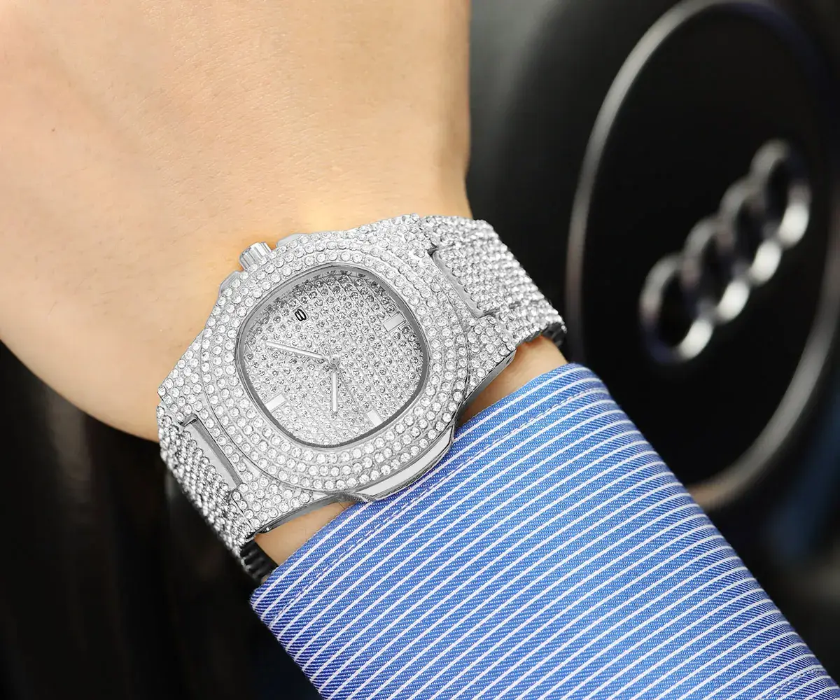 Gypsophila Diamond Watch for Men Rose Gold