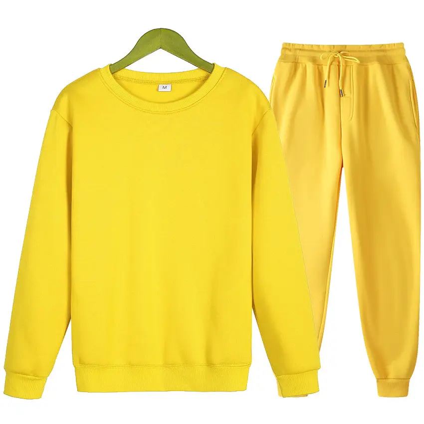 Men Grey Sweatshirt Set 2021 Spring Loose Fit - Image 4